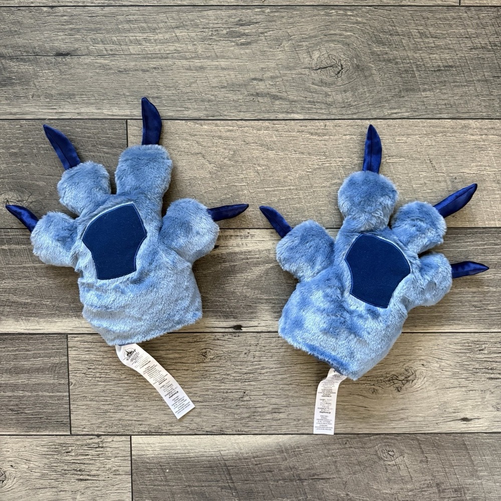 Disney Parks Lilo & Stitch Paws Plush Claw Hands Pair Gloves Costume Cosplay